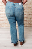 Isla Mid Rise Distressed Released Hem Bootcut Jeans (ONLINE EXCLUSIVE)