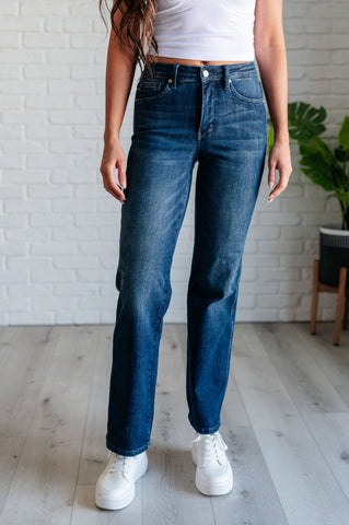 Muriel Mid Rise Control Top Classic Straight Jeans(ONLINE EXCLUSIVE)