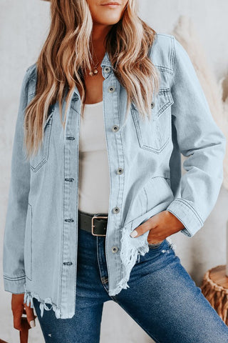 Take Me To The Country Denim Shacket