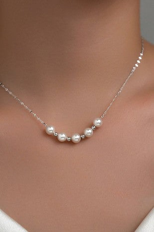 Pearls for Days Necklace in Silver