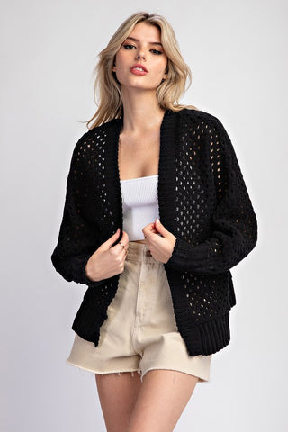 Long Sleeve Crochet Cardigan (FINAL SALE ITEM)