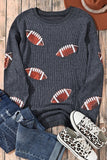 Corded Football Bling Top (FINAL SALE ITEM)