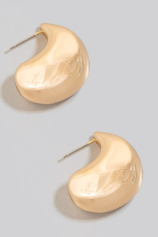 Tear Hoop Earrings