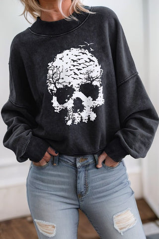 Skull Graphic Sweatshirt (FINAL SALE ITEM)