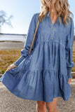 Tiered Denim Dress (FINAL SALE ITEM)