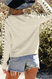 Contrasting Stitch Sweater