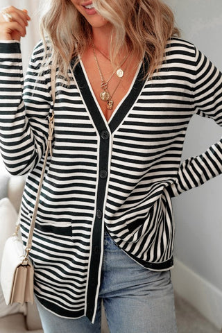 Varsity Striped Cardigan