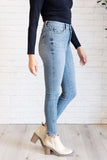 Justine High Rise Control Top Contrast Wash Skinny Jeans (ONLINE EXCLUSIVE)