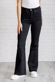 Etta High Rise Control Top Flare Jeans in Black (ONLINE EXCLUSIVE)