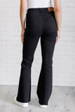 Etta High Rise Control Top Flare Jeans in Black (ONLINE EXCLUSIVE)