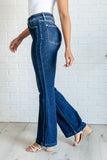 Mavis High Rise Side Seam Detail Flare Jeans (ONLINE EXCLUSIVE)