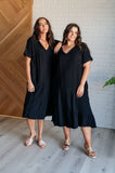 Always Learning Dolman Sleeve Dress in Black (ONLINE EXCLUSIVE)