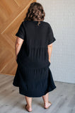 Always Learning Dolman Sleeve Dress in Black (ONLINE EXCLUSIVE)