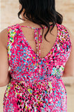Bless Your Heart V-Neck Dress in Neon Fuchsia (ONLINE EXCLUSIVE)