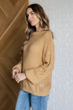 Bubbly Personality Bubble Sleeve Sweater in Wheat (ONLINE EXCLUSIVE)