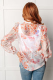 Call Me Back Sheer Floral Button Up Blouse (ONLINE EXCLUSIVE)