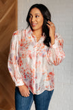 Call Me Back Sheer Floral Button Up Blouse (ONLINE EXCLUSIVE)