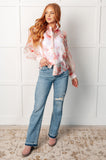 Call Me Back Sheer Floral Button Up Blouse (ONLINE EXCLUSIVE)