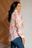 Call Me Back Sheer Floral Button Up Blouse (ONLINE EXCLUSIVE)