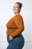 Bring in the Basics Seamless Reversible V-Neck Caramel (ONLINE EXCLUSIVE)