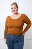 Bring in the Basics Seamless Reversible V-Neck Caramel (ONLINE EXCLUSIVE)