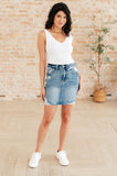 Carol High Rise Rigid Magic Denim Skirt (FINAL SALE ITEM)