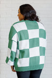 Check Yourself Checkered Sweater in Green (ONLINE EXCLUSIVE)