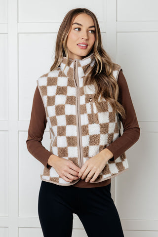 Check it Out Checkered Fleece Vest (ONLINE EXCLUSIVE)