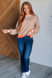 Conversational Moment Striped Trim Sweater (ONLINE EXCLUSIVE)