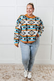 Desert Vibes Geometric Striped Sweater (ONLINE EXCLUSIVE)