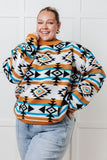 Desert Vibes Geometric Striped Sweater (ONLINE EXCLUSIVE)