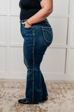 Edna High Rise Control Top Shield Pocket Flare Jeans (ONLINE EXCLUSIVE)