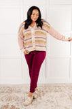 Effortless Elements Striped Cardigan (ONLINE EXCLUSIVE)