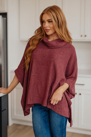 Forgive Me Cowl Neck Poncho (ONLINE EXCLUSIVE)