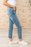 Frankie High Waist Distressed Boyfriend Jeans  (ONLINE EXCLUSIVE)