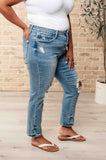 Frankie High Waist Distressed Boyfriend Jeans  (ONLINE EXCLUSIVE)