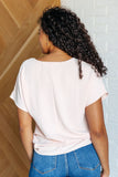 Frequently Asked Questions V-Neck Top in Blush (ONLINE EXCLUSIVE)