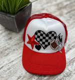 Trucker Patch Hat in Red