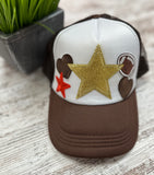 Trucker Patch Hat in Brown