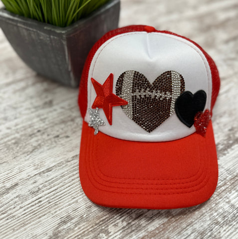 Trucker Patch Hat in Red