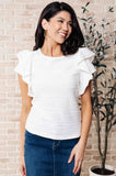 Highest Praise Ruffle Sleeve Blouse (ONLINE EXCLUSIVE)