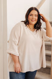 Ivory Thoughts Chenille Blouse (ONLINE EXCLUSIVE)