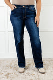 Jacqueline Mid Rise Frayed Hem Straight Leg Jean (ONLINE EXCLUSIVE)