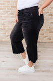 Ryan High Rise Button Fly Wide Leg Crop Jeans (ONLINE EXCLUSIVE)