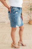 Carol High Rise Rigid Magic Denim Skirt (FINAL SALE ITEM)