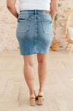 Carol High Rise Rigid Magic Denim Skirt (FINAL SALE ITEM)