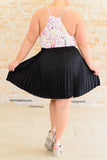 Just a Flirt Pleated Skirt in Black (ONLINE EXCLUSIVE)