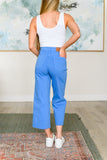 Lisa High Rise Control Top Wide Leg Crop Jeans in Sky Blue (ONLINE EXCLUSIVE)