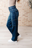 Leila High Rise Cargo Straight Jeans (ONLINE EXCLUSIVE)