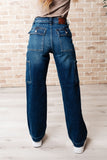 Leila High Rise Cargo Straight Jeans (ONLINE EXCLUSIVE)